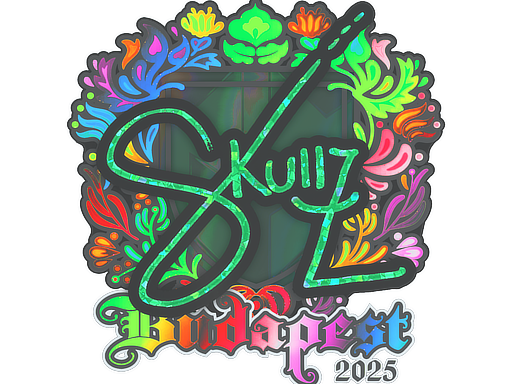 Sticker | skullz (Holo) | Budapest 2025