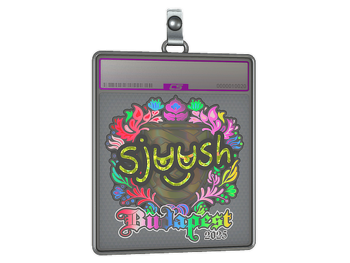 Sticker Slab sjuush Holo Budapest 2025