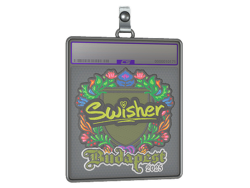 Sticker Slab Swisher Embroidered Budapest 2025