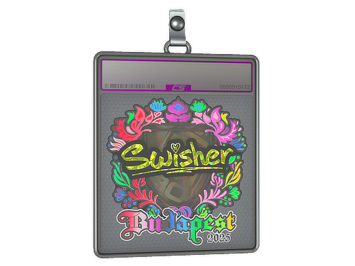 Sticker Slab Swisher Holo Budapest 2025