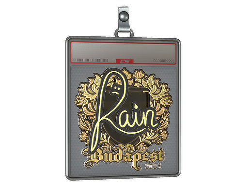 Sticker Slab rain Gold Budapest 2025
