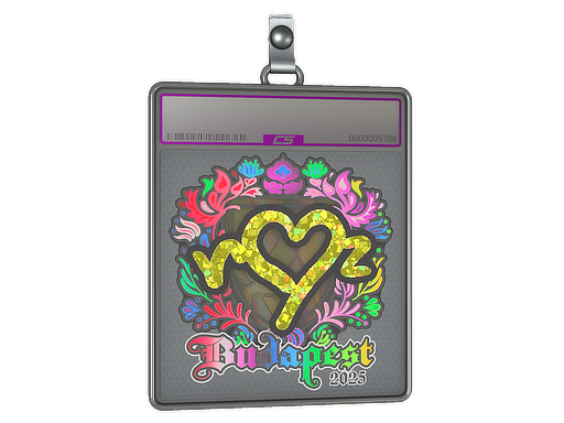 Sticker Slab ropz Holo Budapest 2025