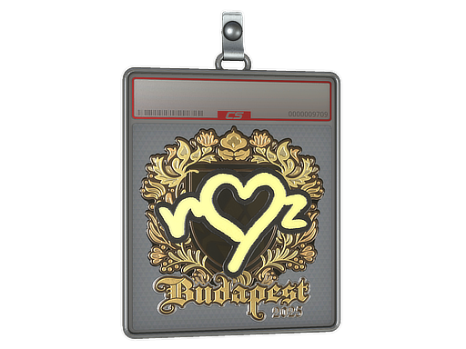 Sticker Slab ropz Gold Budapest 2025