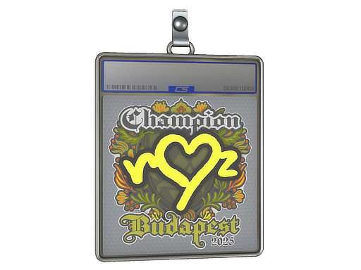 Sticker Slab ropz Champion Budapest 2025