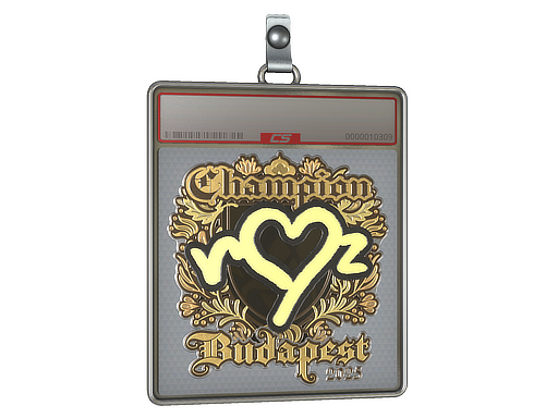 Sticker Slab ropz Gold, Champion Budapest 2025