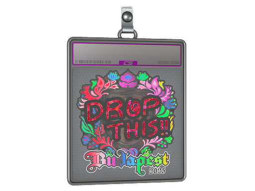 Sticker Slab drop Holo Budapest 2025