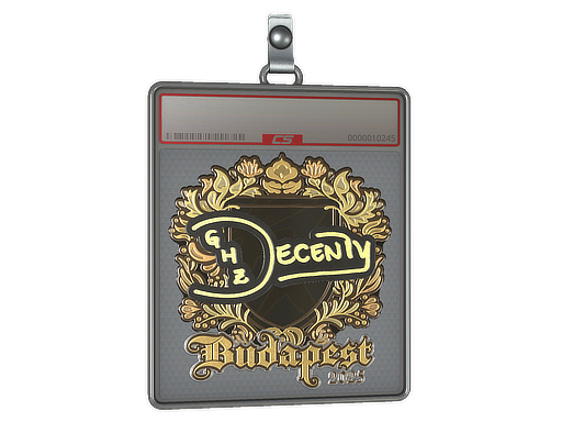 Sticker Slab decenty Gold Budapest 2025
