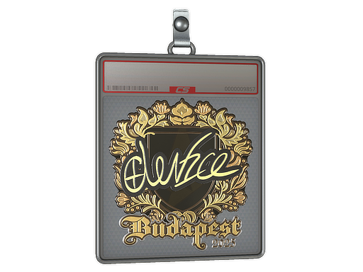 Sticker Slab device Gold Budapest 2025