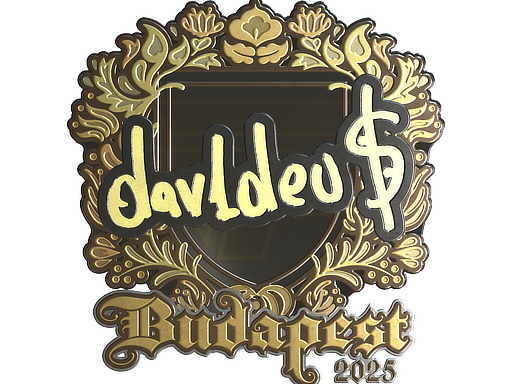 Sticker | dav1deuS (Gold) | Budapest 2025