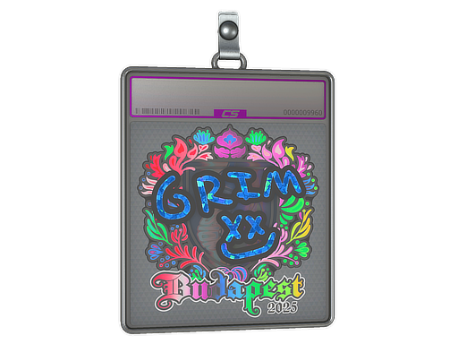 Sticker Slab Grim Holo Budapest 2025