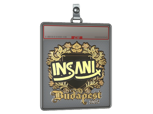 Sticker Slab insani Gold Budapest 2025