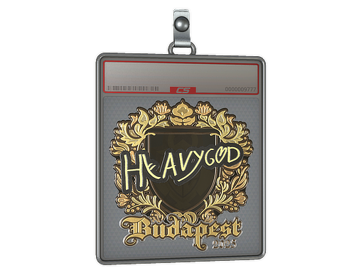 Sticker Slab Heavygod Gold Budapest 2025