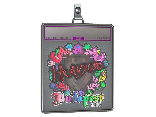 Sticker Slab Heavygod Holo Budapest 2025