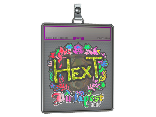 Sticker Slab HexT Holo Budapest 2025