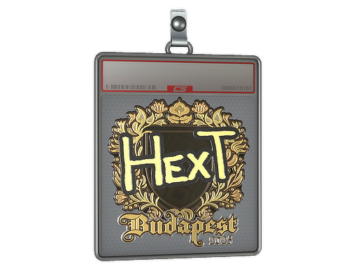 Sticker Slab HexT Gold Budapest 2025