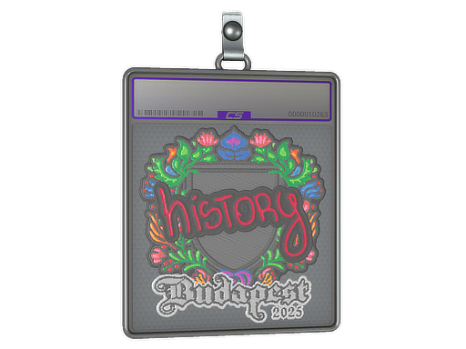 Sticker Slab History Embroidered Budapest 2025