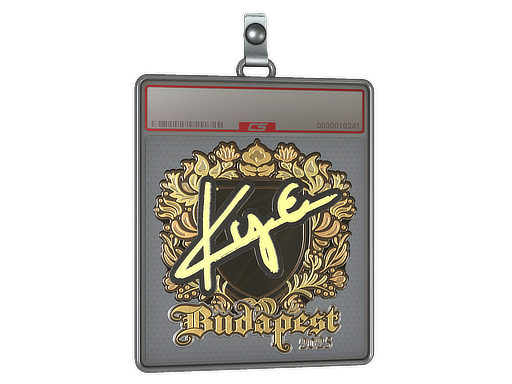 Sticker Slab kye Gold Budapest 2025