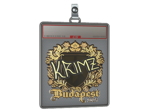 Sticker Slab KRIMZ Gold Budapest 2025