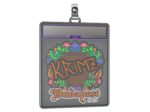 Sticker Slab KRIMZ Embroidered Budapest 2025