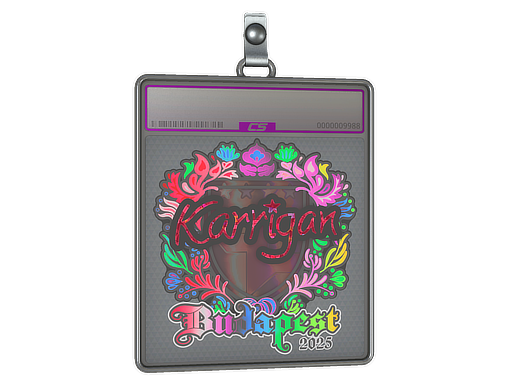 Sticker Slab karrigan Holo Budapest 2025