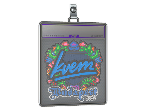 Sticker Slab Kvem Embroidered Budapest 2025