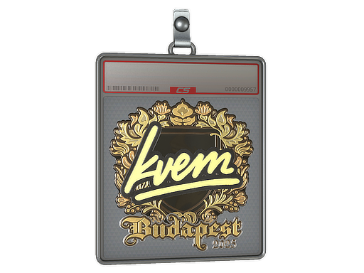 Sticker Slab Kvem Gold Budapest 2025