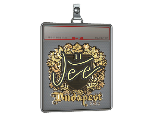 Sticker Slab Jee Gold Budapest 2025