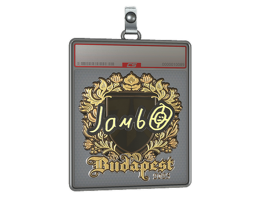Sticker Slab jambo Gold Budapest 2025