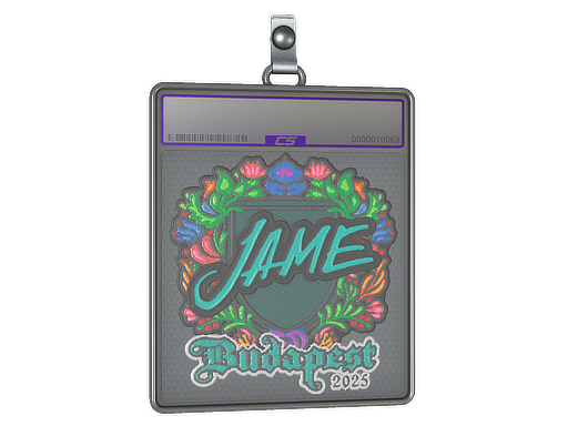 Sticker Slab Jame Embroidered Budapest 2025