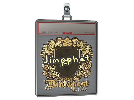Sticker Slab Jimpphat Gold Budapest 2025
