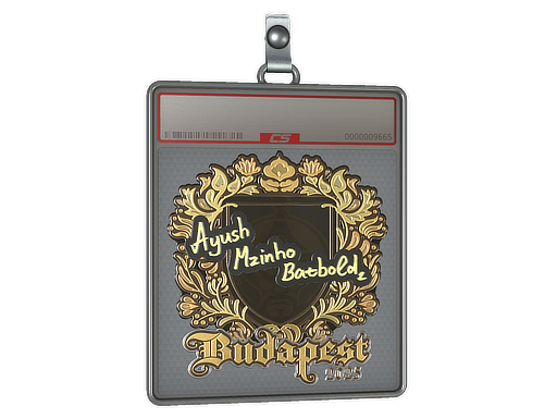 Sticker Slab mzinho Gold Budapest 2025