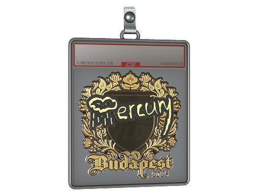 Sticker Slab Mercury Gold Budapest 2025