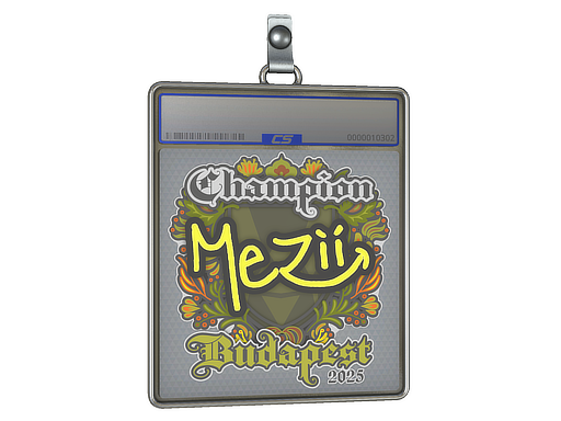 Sticker Slab mezii Champion Budapest 2025