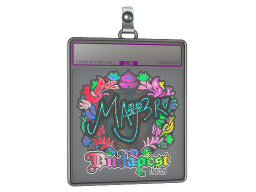 Sticker Slab MAJ3R Holo Budapest 2025