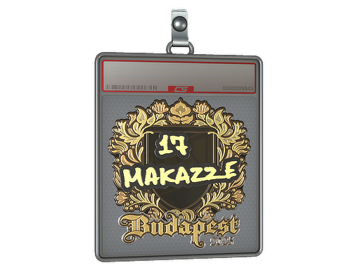 Sticker Slab makazze Gold Budapest 2025