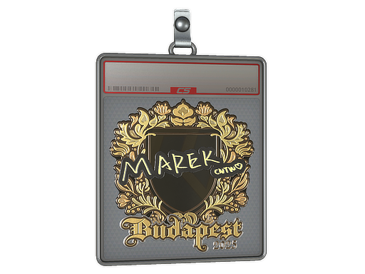 Sticker Slab Marek Gold Budapest 2025