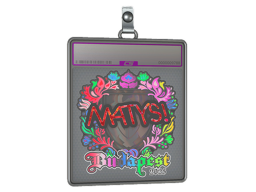 Sticker Slab MATYS Holo Budapest 2025