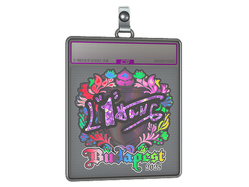 Sticker Slab L1haNg Holo Budapest 2025