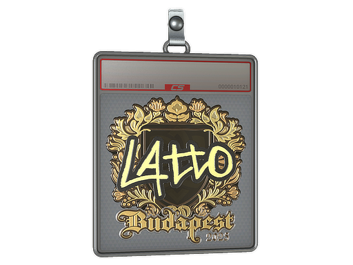 Sticker Slab latto Gold Budapest 2025