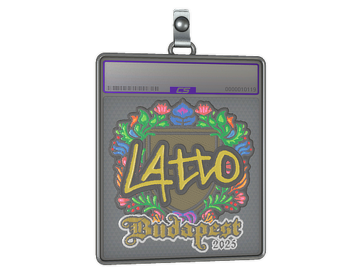 Sticker Slab latto Embroidered Budapest 2025