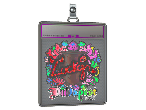 Sticker Slab Lucky Holo Budapest 2025