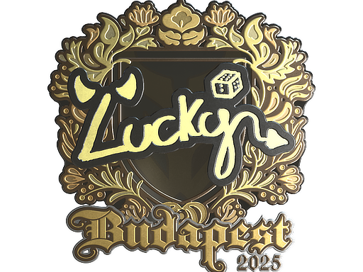 Sticker | Lucky (Gold) | Budapest 2025