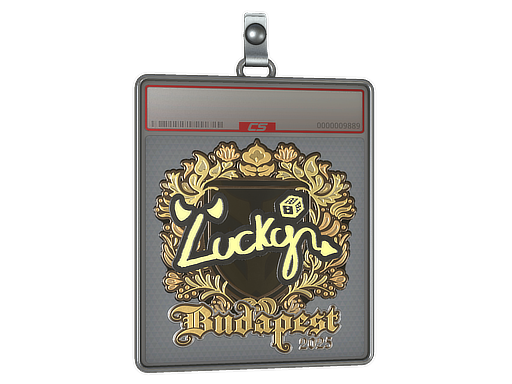 Sticker Slab Lucky Gold Budapest 2025