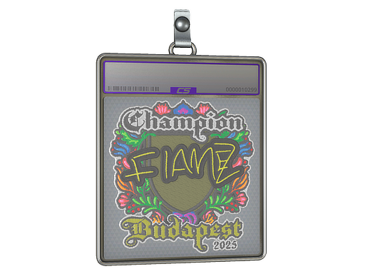 Sticker Slab FlameZ Embroidered, Champion Budapest 2025