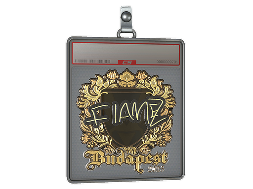 Sticker Slab FlameZ Gold Budapest 2025