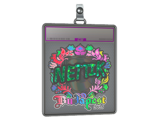 Sticker Slab nettik Holo Budapest 2025