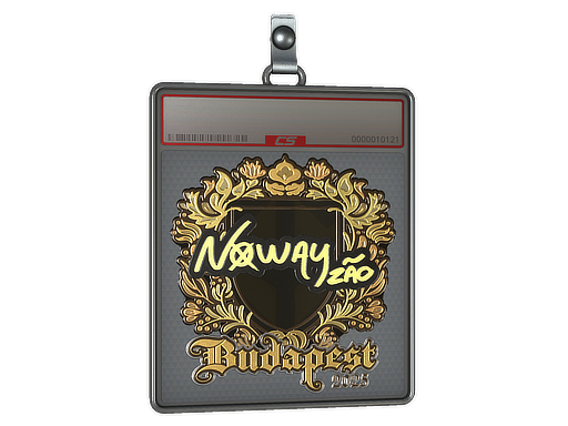 Sticker Slab noway Gold Budapest 2025