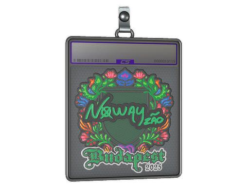 Sticker Slab noway Embroidered Budapest 2025
