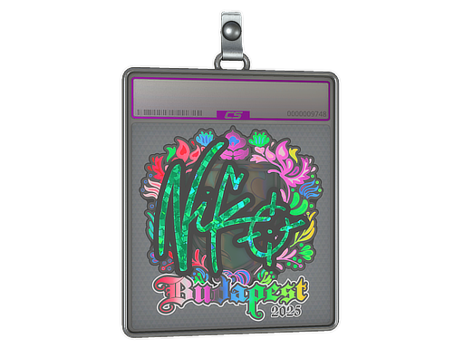 Sticker Slab NiKo Holo Budapest 2025