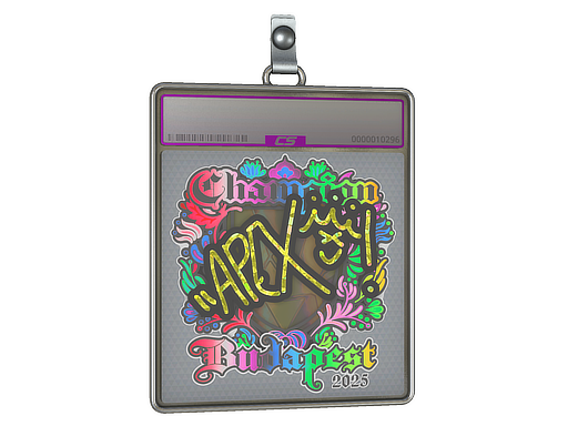 Sticker Slab apEX Holo, Champion Budapest 2025